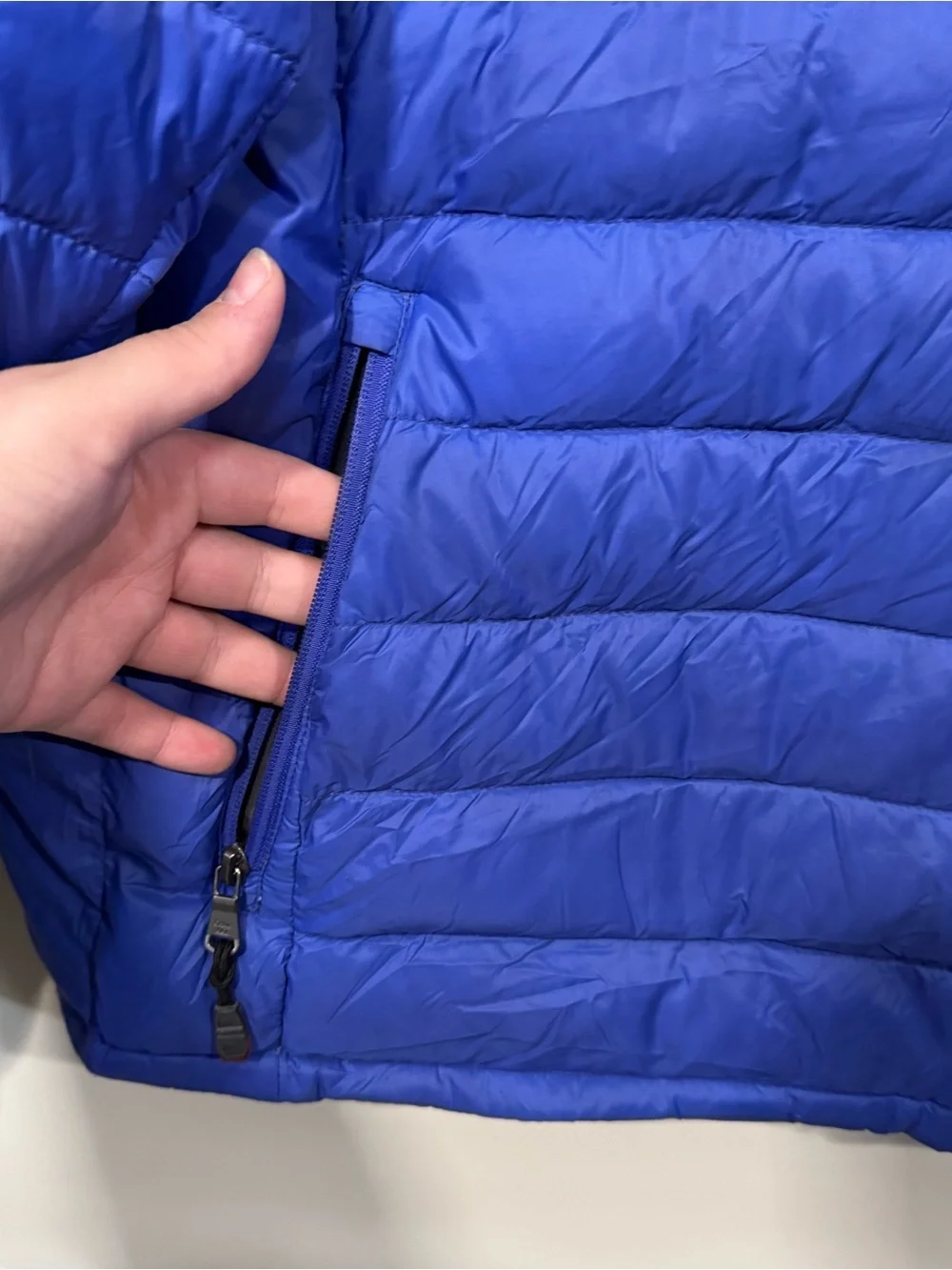 Calvin Klein Blue Packable Lightweight Puffer Down Winter Jacket